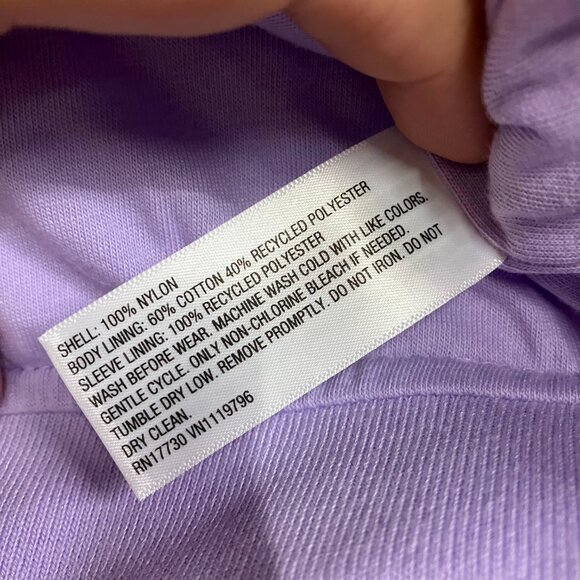 Cat & Jack Baby Toddler 5T Lavender Aviator Jacket Snap Front Long Sleeve Pocket - Picture 6 of 11